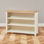 Cotswold Cream Painted Wide Low Bookcase