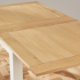 Cotswold Cream Square Flip Top Dining Table - Extending 85cm to 170cm