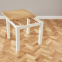 Cotswold Cream Square Flip Top Dining Table - Extending 85cm to 170cm