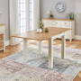 Cotswold Cream Square Flip Top Dining Table - Extending 85cm to 170cm