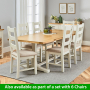 Cotswold Cream Painted Oak 2.2m Refectory Dining Table - Seats 8 to 10