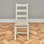 Cotswold Cream Painted Dining Chair with Fabric Seat