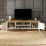 Cheshire Cream Painted Large Widescreen TV Unit - Up to 80" TV Size