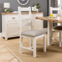 Cheshire Cream Painted Extending Dining Table - 4 Dining Chairs Set