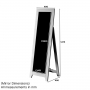 Cheshire White Painted Bedroom Cheval Mirror