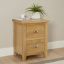 Cottage Oak 2 Drawer Chest Cabinet