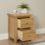 Cottage Oak 2 Drawer Chest Cabinet