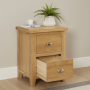 Cottage Oak 2 Drawer Chest Cabinet