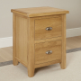 Cottage Oak 2 Drawer Chest Cabinet