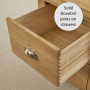 Cottage Oak 2 Drawer Chest Cabinet