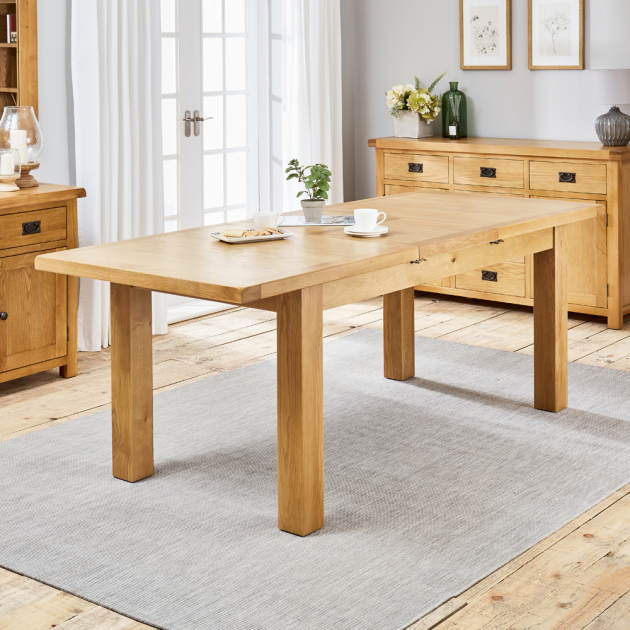 Large Oak Dining Table, Made in the UK