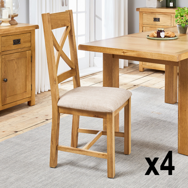 Rustic oak outlet chairs