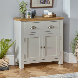 Cotswold Grey Painted Small Compact Sideboard | The Furniture Market