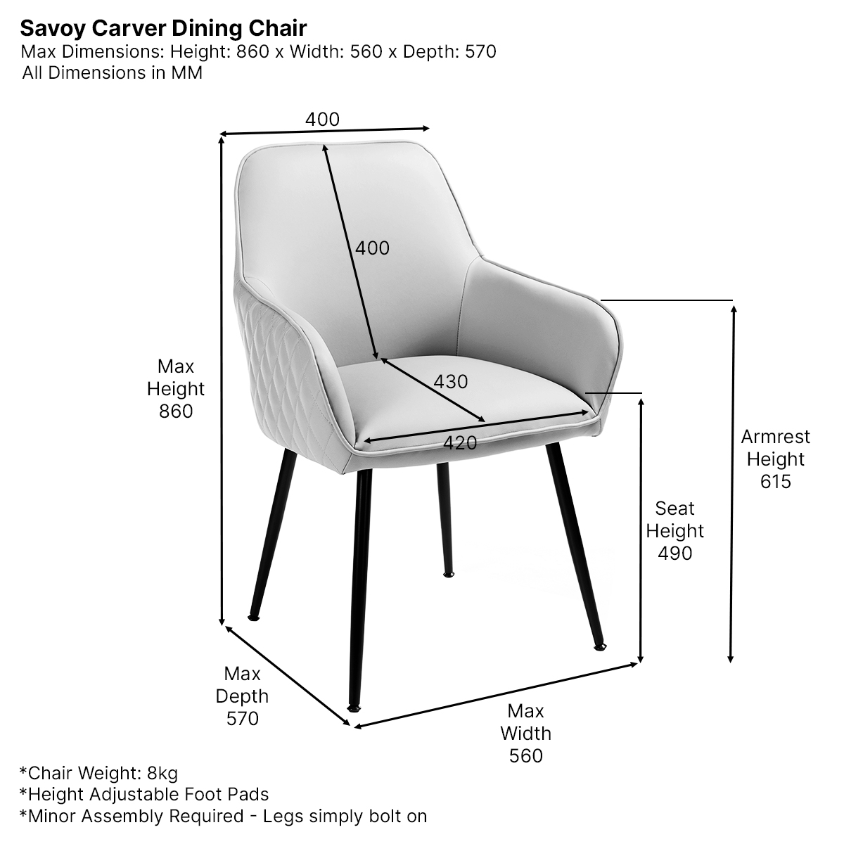 Savoy Blue Velvet Carver Dining Chair With Chrome Legs The Furniture Market